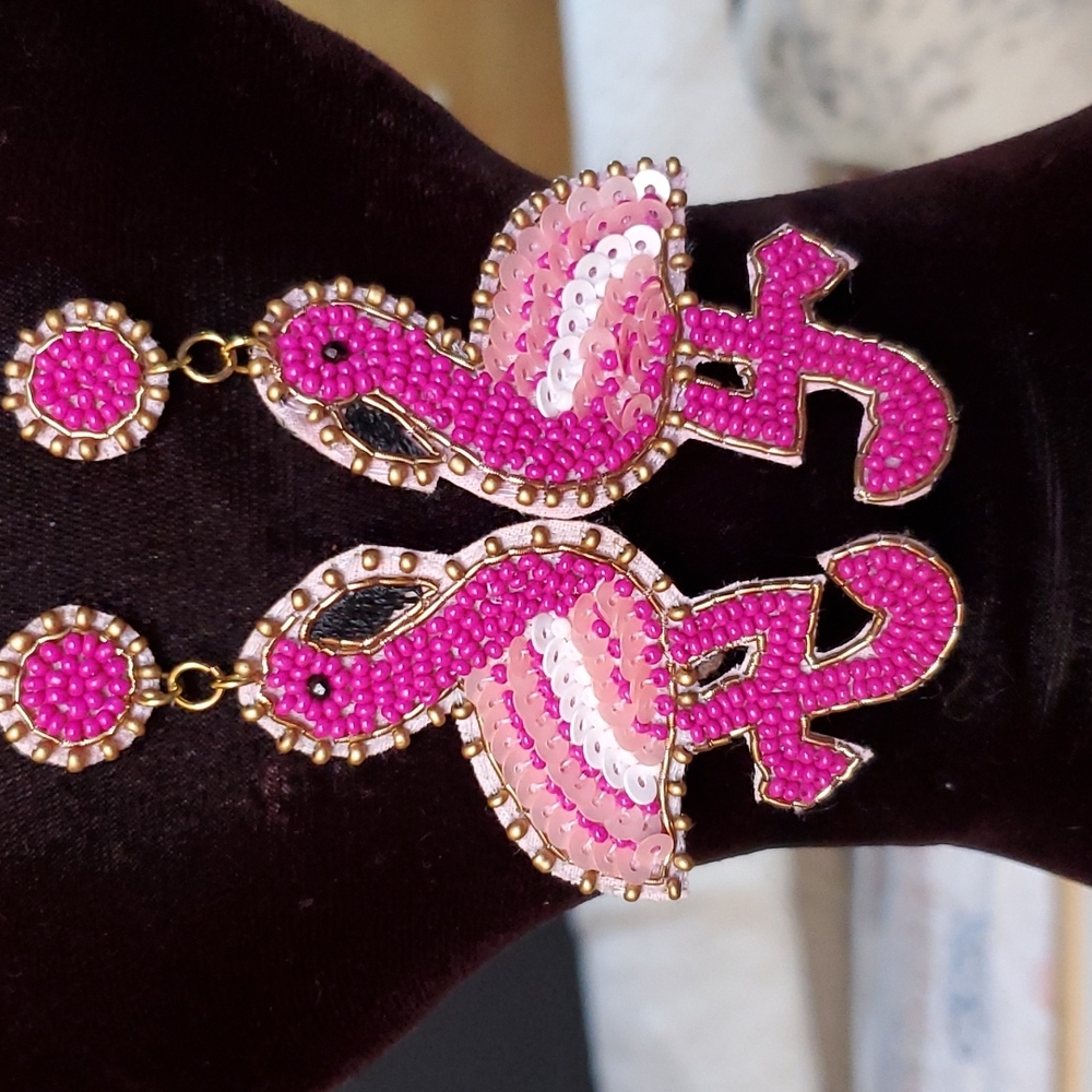 Beautiful Flamingo Earrings